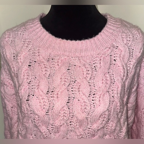 Jessica Simpson Cable Knit Cropped Long Sleeve Sweater - Size XL - Picture 5 of 6
